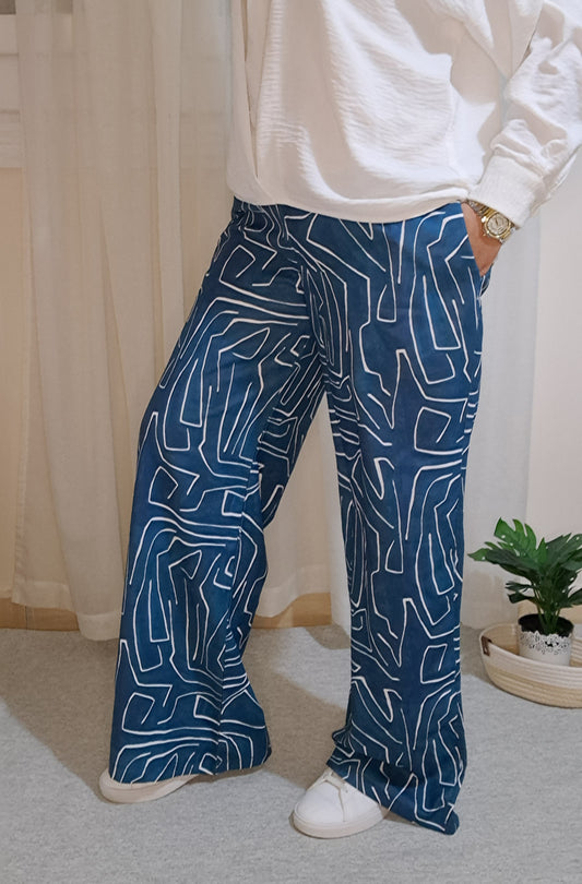 بنطلون منقوش (OUTLET )