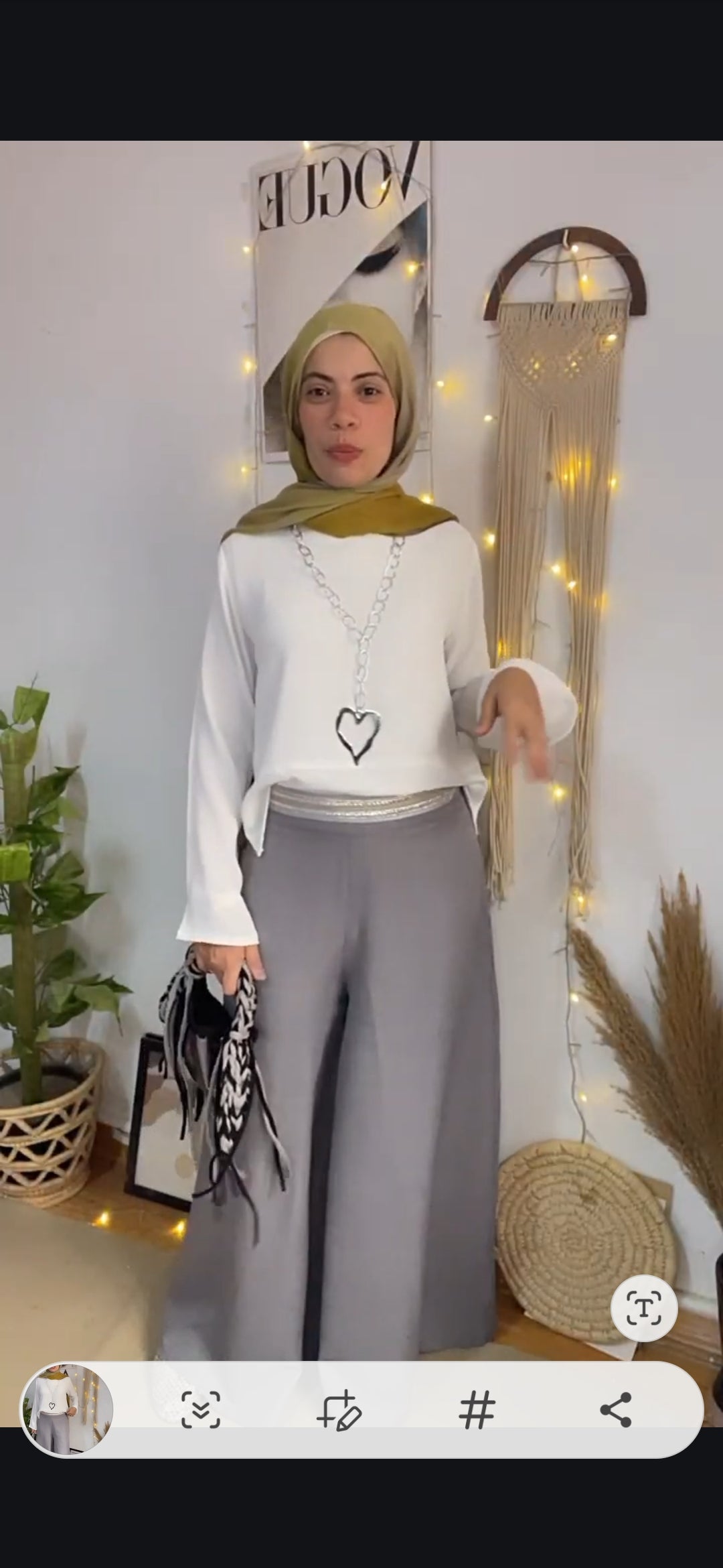 Double wide leg pants s25