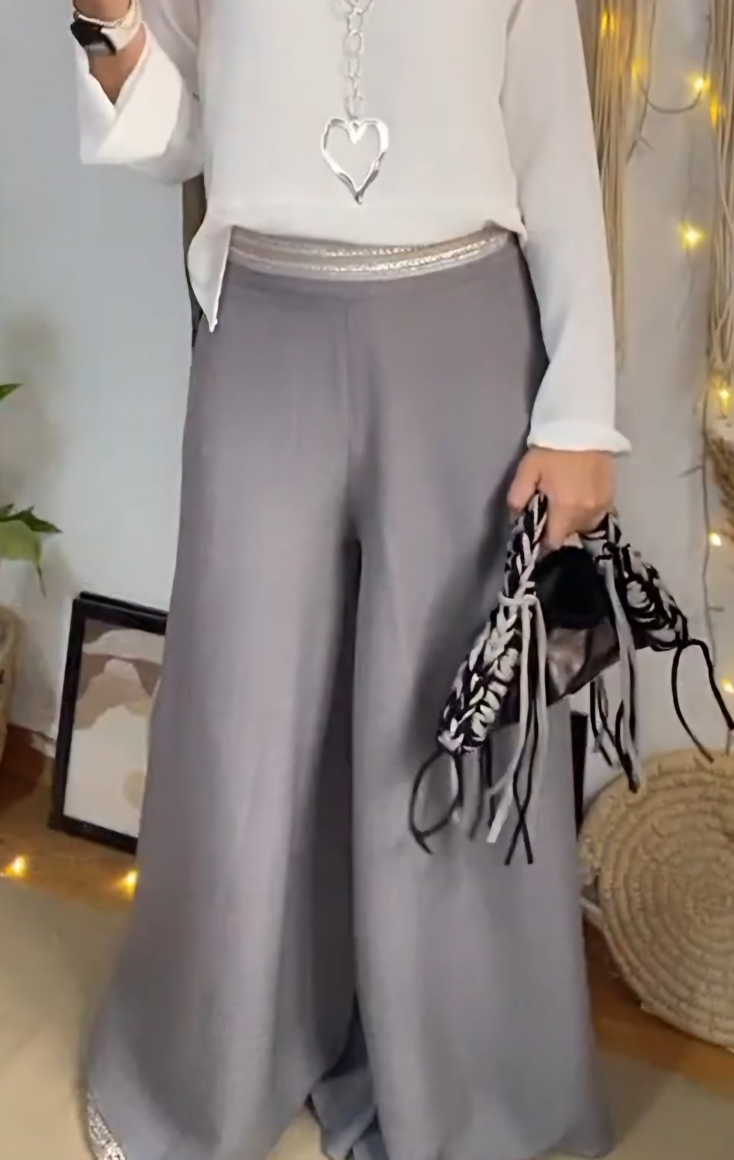 Double wide leg pants s25