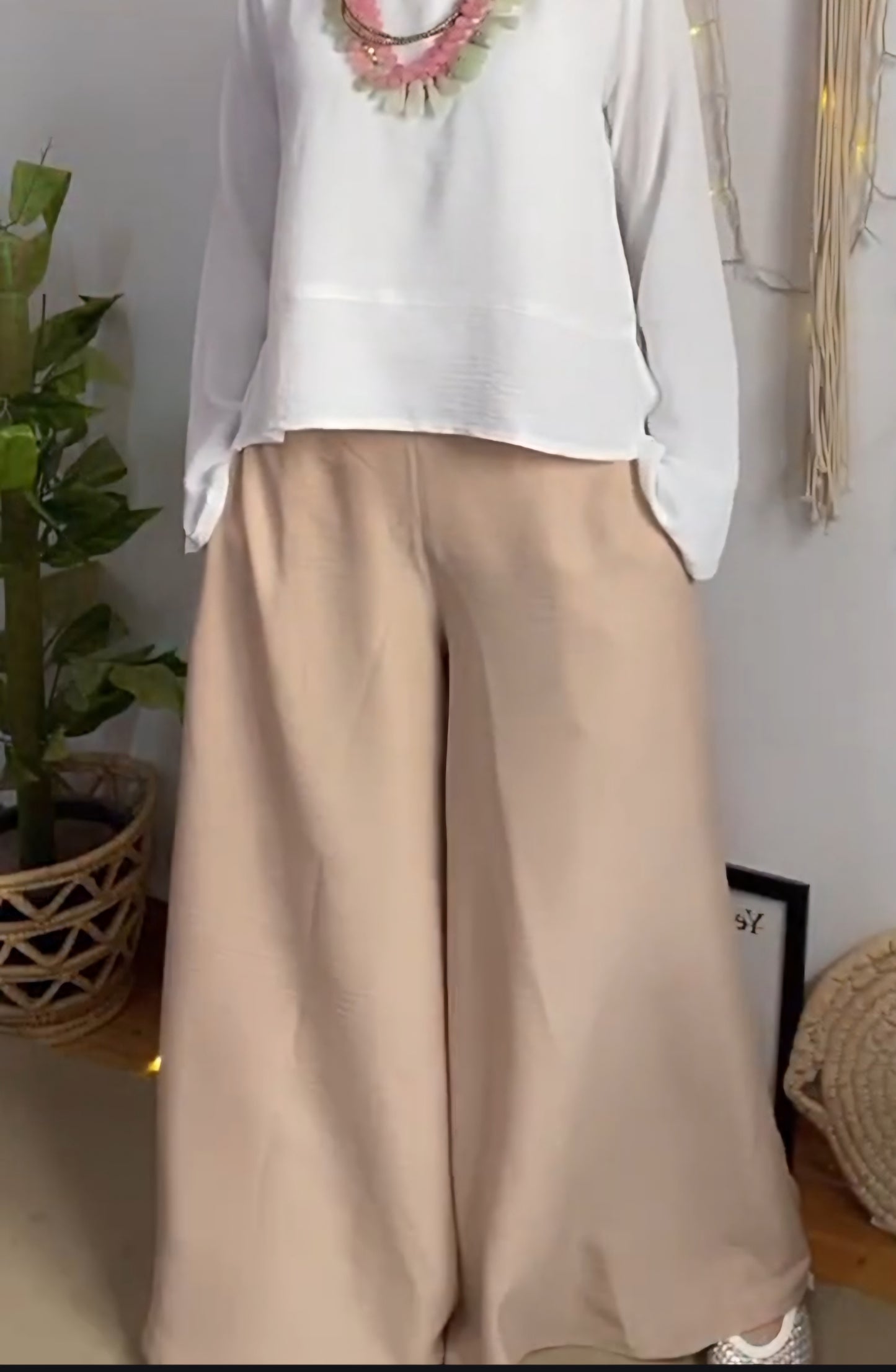 Double wide leg pant s25