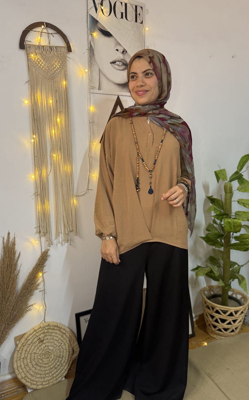 Blouse بلوزه بكسره و رزرار