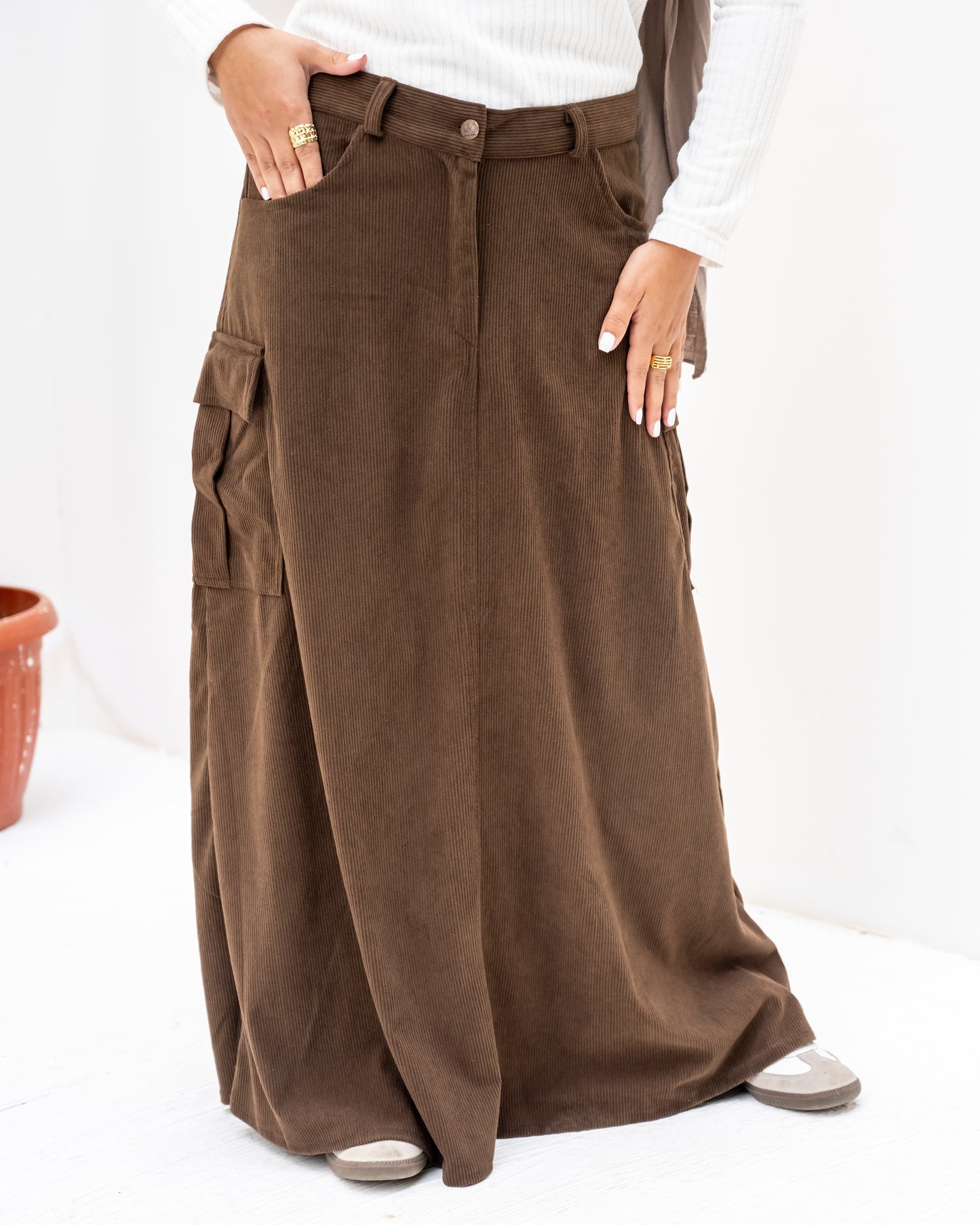 Corduroy skirt