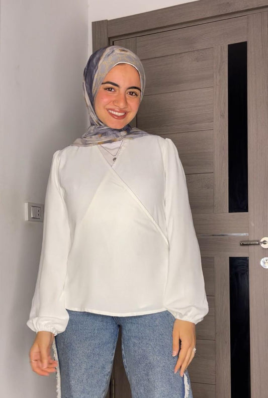 Bow wrapped blouse