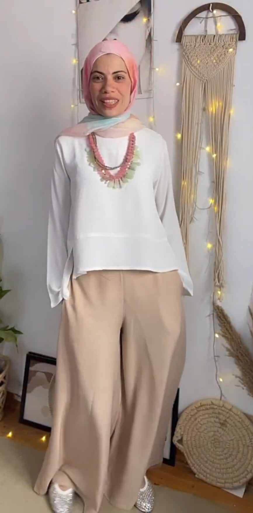 Double wide leg pant s25